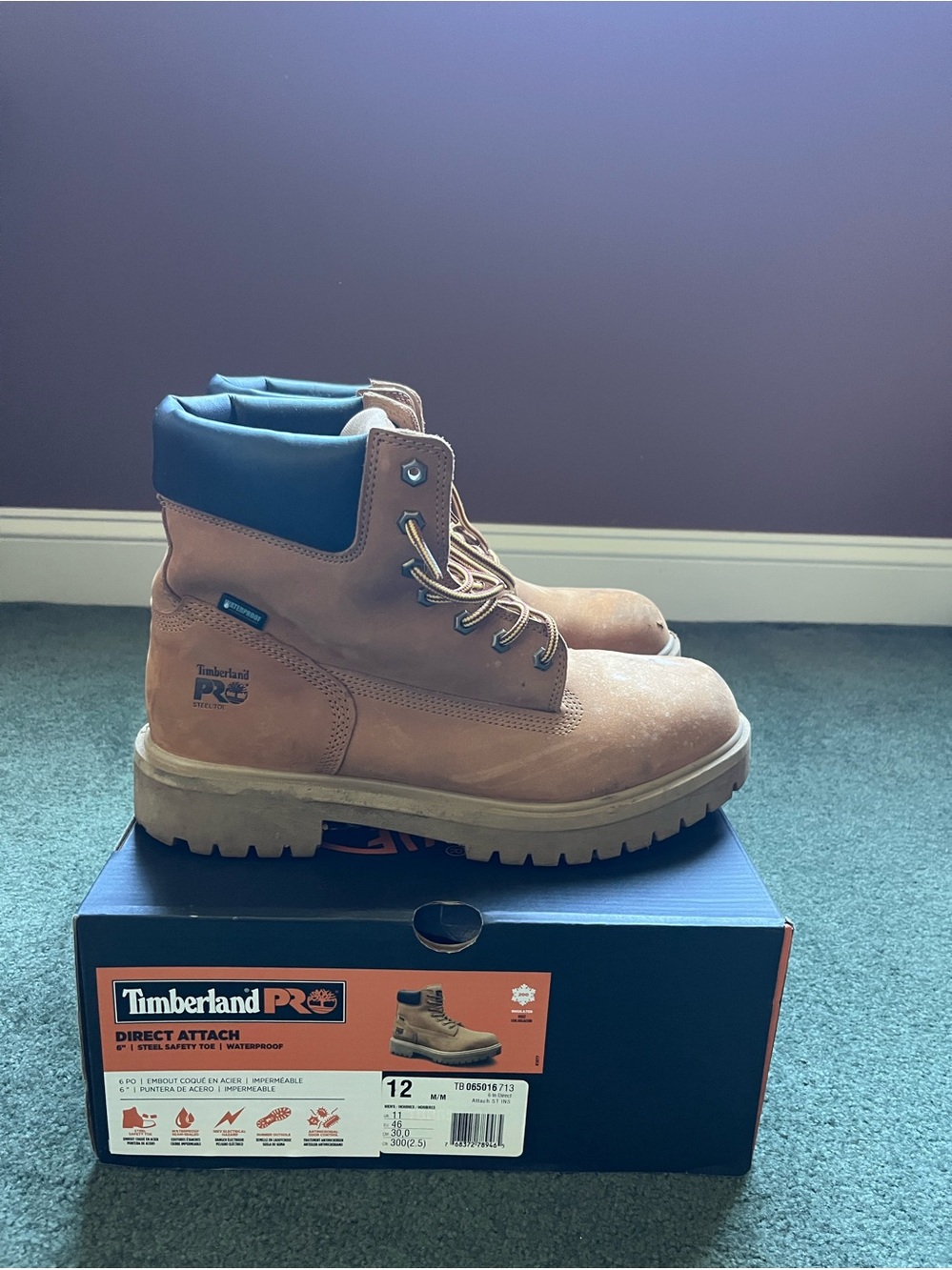Timberland PRO Men's Wheat Brown Steel Toe Work Boots